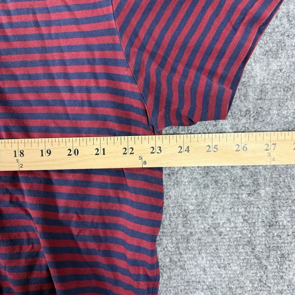 Polo Ralph Lauren Men's Striped Red Navy Blue Preppy Short Sleeve Shirt Sz XL